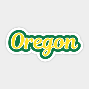 Oregon Script Sticker